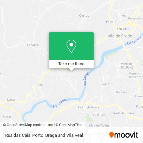 Rua das Cais map