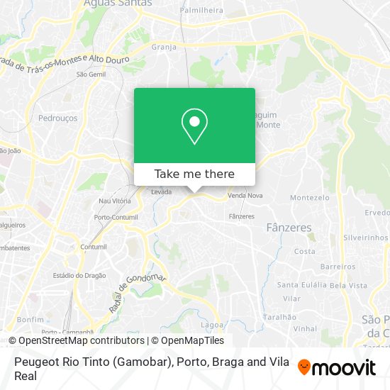 Peugeot Rio Tinto (Gamobar) map