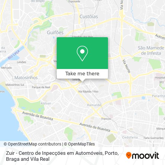Zuir - Centro de Inpecçöes em Automóveis map