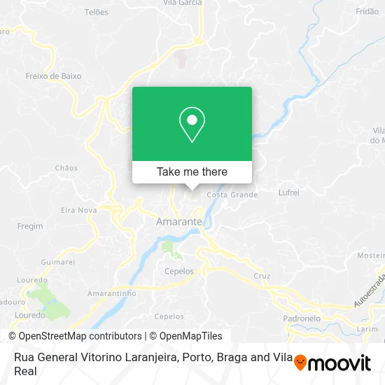 Rua General Vitorino Laranjeira map