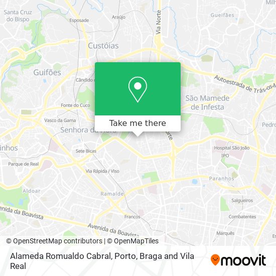 Alameda Romualdo Cabral map