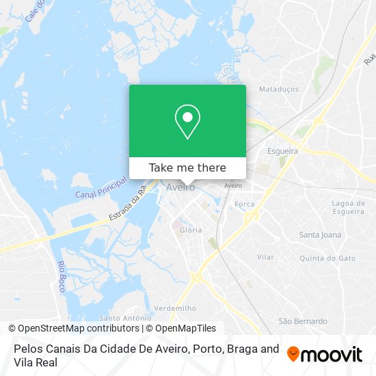 Pelos Canais Da Cidade De Aveiro map