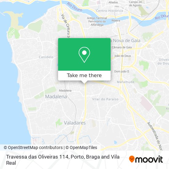 Travessa das Oliveiras 114 map