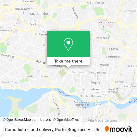 Comodista - food delivery map