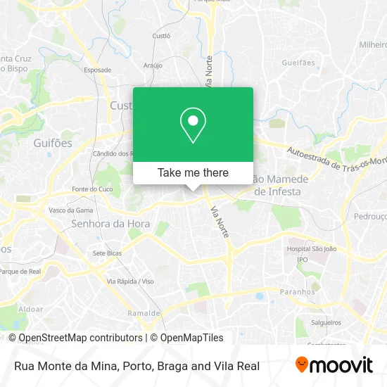 Rua Monte da Mina map