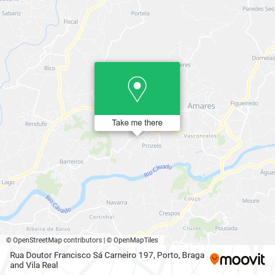 Rua Doutor Francisco Sá Carneiro 197 mapa