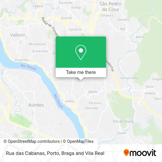 Rua das Cabanas map