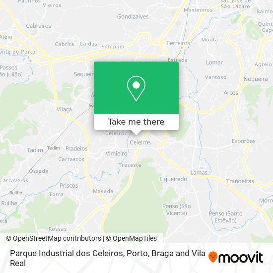 Parque Industrial dos Celeiros map