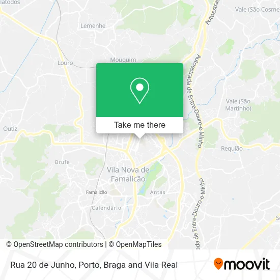 Rua 20 de Junho map