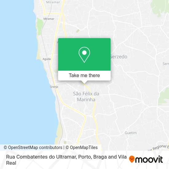 Rua Combatentes do Ultramar map