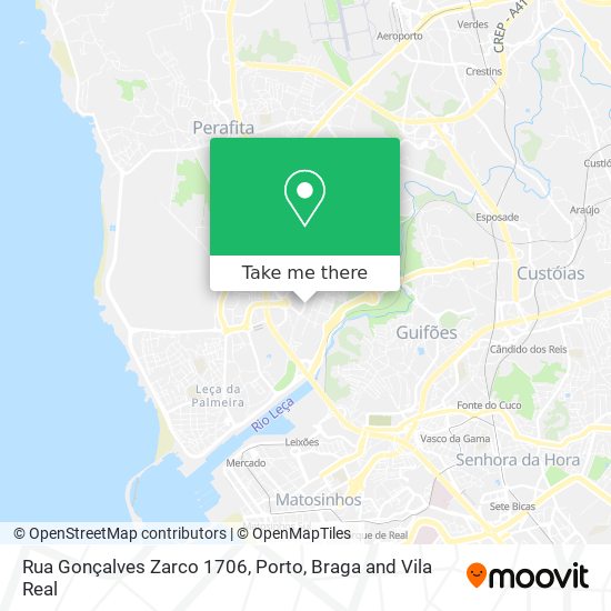 Rua Gonçalves Zarco 1706 mapa