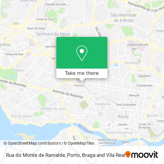 Rua do Monte de Ramalde map