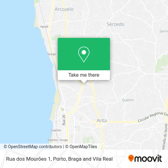 Rua dos Mourões 1 map