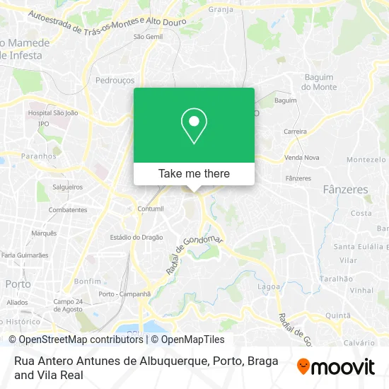 Rua Antero Antunes de Albuquerque map