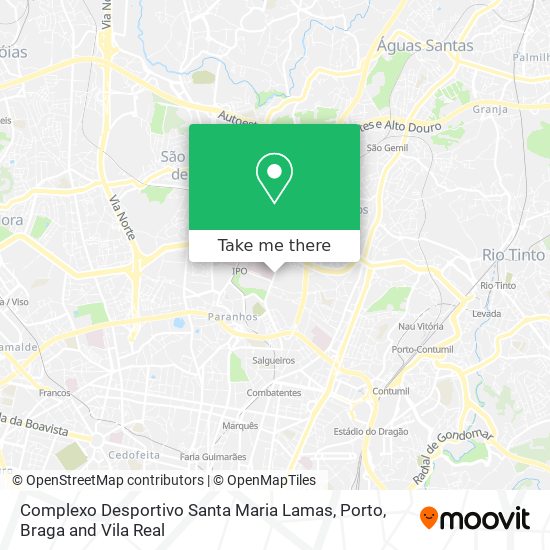 Complexo Desportivo Santa Maria Lamas map