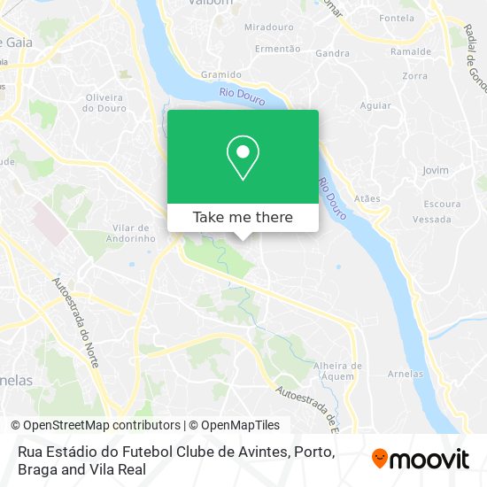 Rua Estádio do Futebol Clube de Avintes map