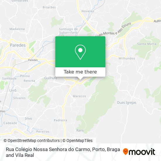 Rua Colégio Nossa Senhora do Carmo map