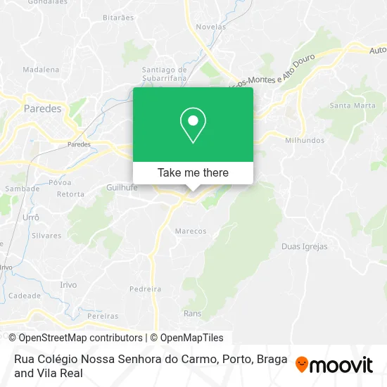 Rua Colégio Nossa Senhora do Carmo map