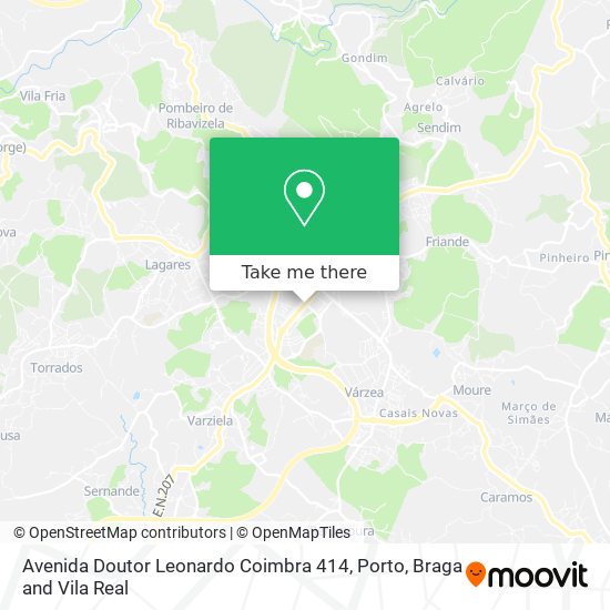 Avenida Doutor Leonardo Coimbra 414 mapa