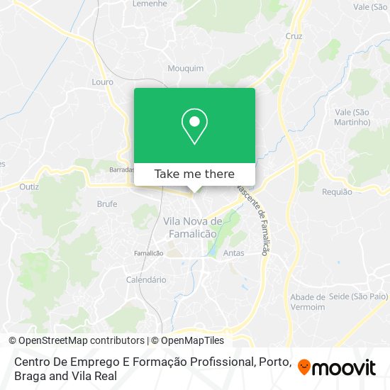 Centro De Emprego E Formação Profissional mapa