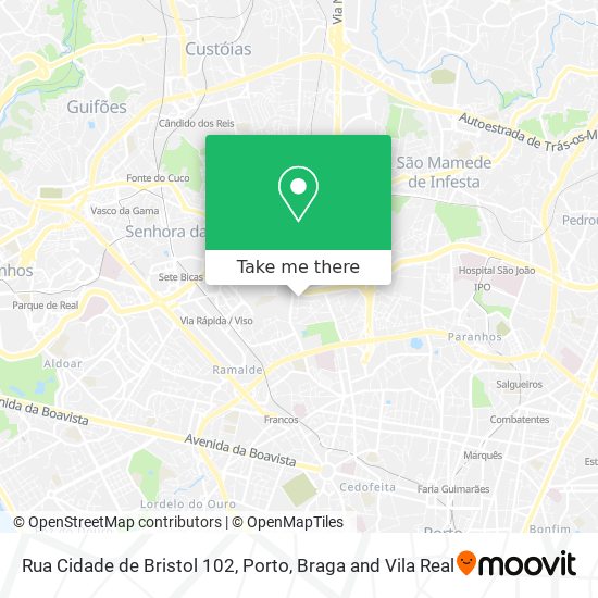 Rua Cidade de Bristol 102 mapa
