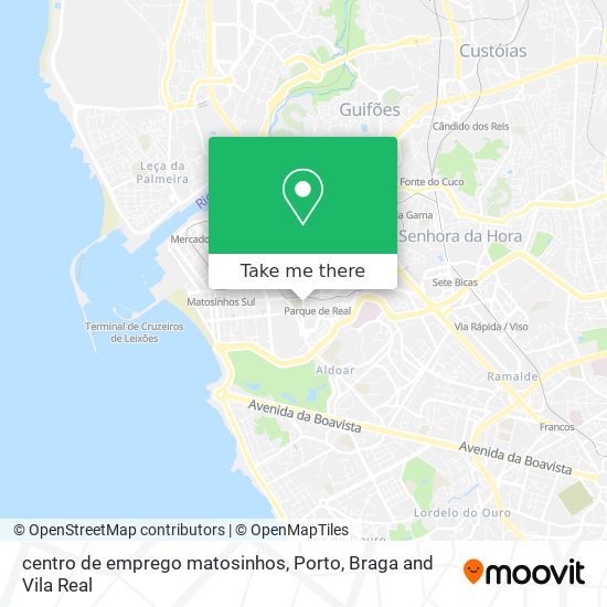 centro de emprego matosinhos map