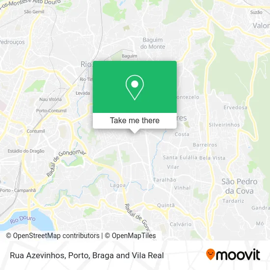 Rua Azevinhos map