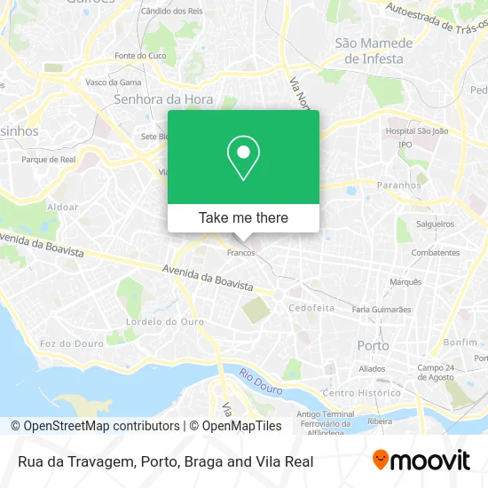 Rua da Travagem map