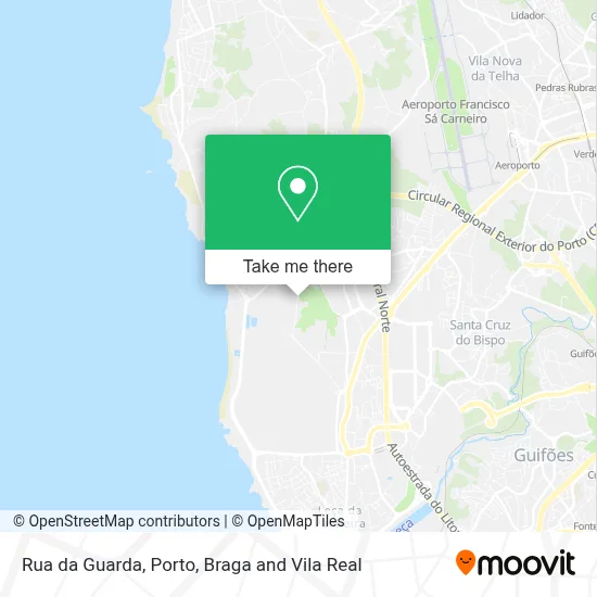 Rua da Guarda mapa