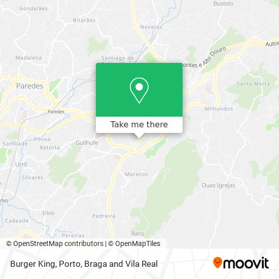 Burger King mapa