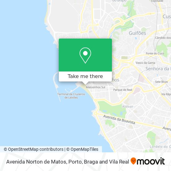 Avenida Norton de Matos mapa