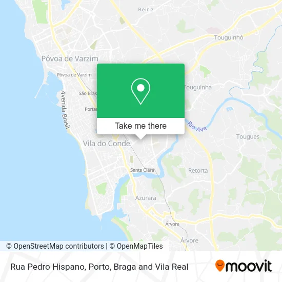 Rua Pedro Hispano map