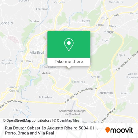 Rua Doutor Sebastião Augusto Ribeiro 5004-011 map
