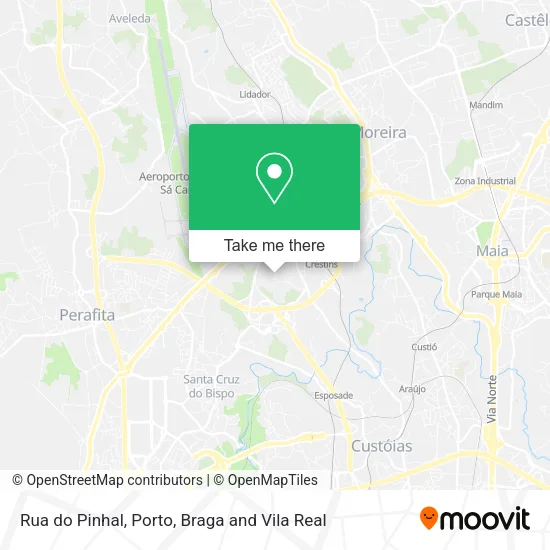 Rua do Pinhal mapa