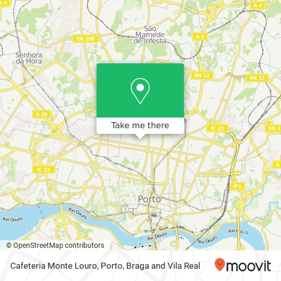 Cafeteria Monte Louro map