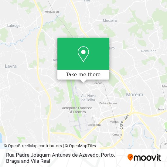 Rua Padre Joaquim Antunes de Azevedo map