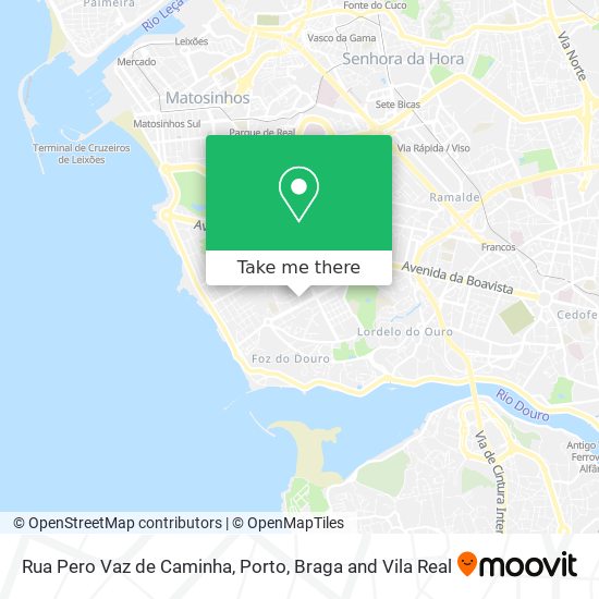 Rua Pero Vaz de Caminha map