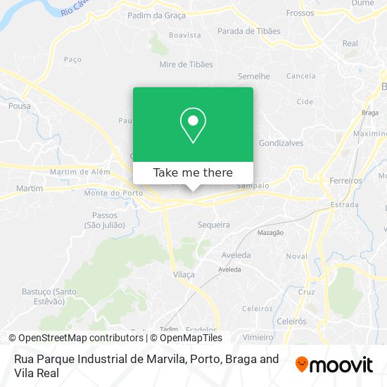 Rua Parque Industrial de Marvila map