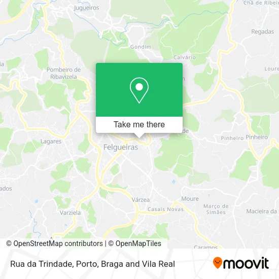 Rua da Trindade map
