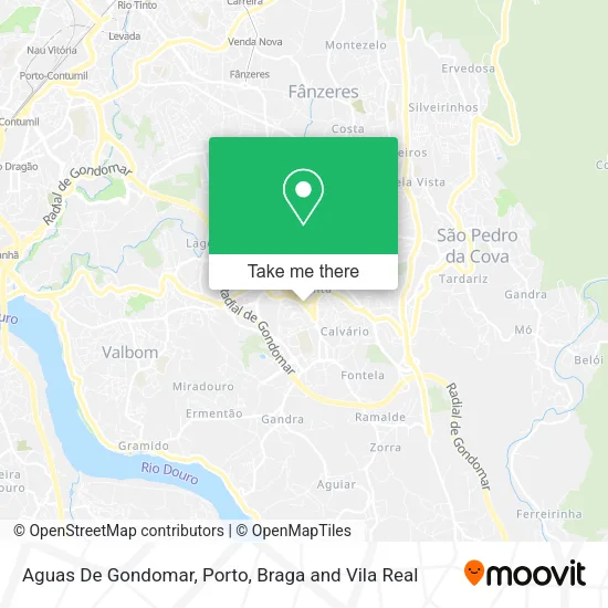 Aguas De Gondomar map