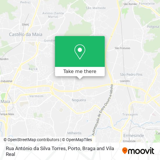 Rua António da Silva Torres mapa
