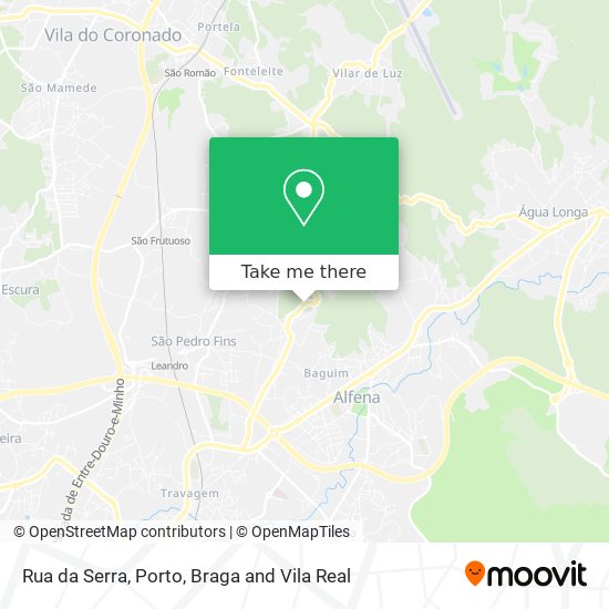 Rua da Serra mapa