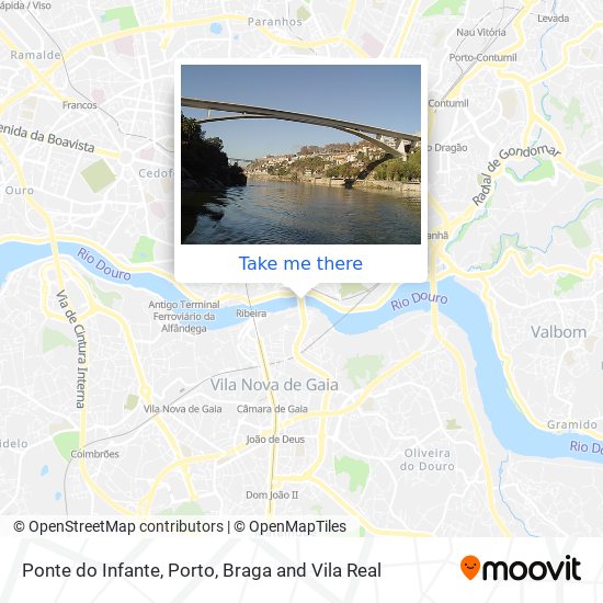 Ponte do Infante map