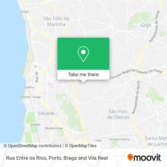 Rua Entre os Rios map