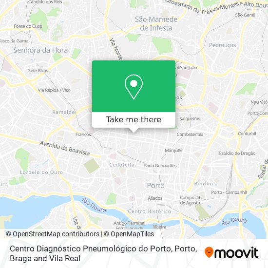 Centro Diagnóstico Pneumológico do Porto map