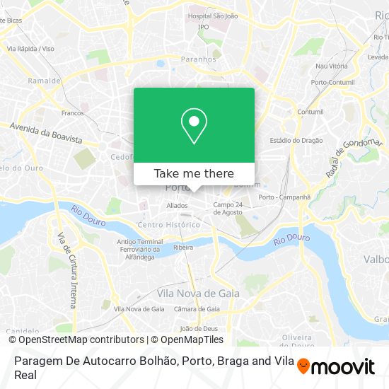 Paragem De Autocarro Bolhão map
