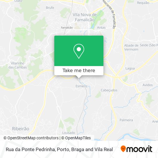 Rua da Ponte Pedrinha map