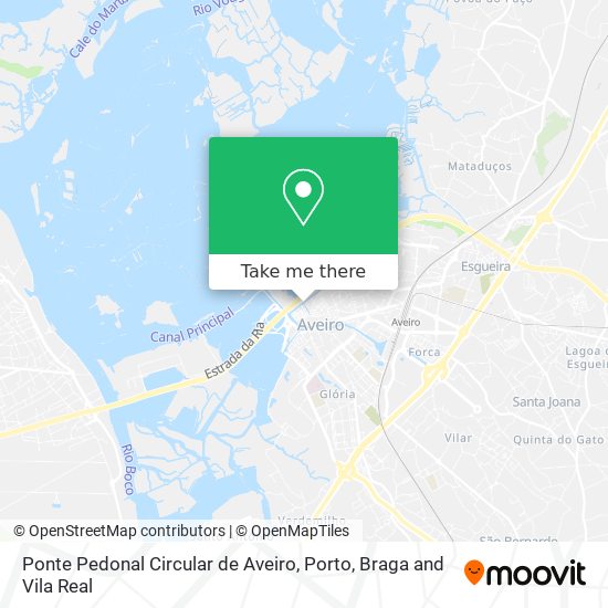 Ponte Pedonal Circular de Aveiro map
