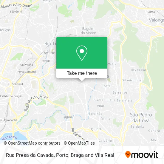 Rua Presa da Cavada map