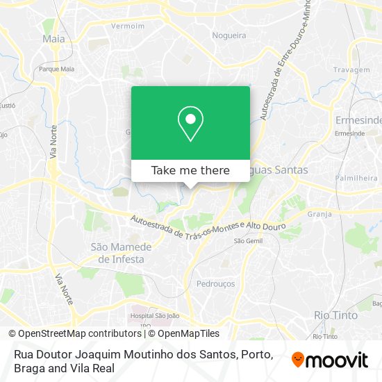 Rua Doutor Joaquim Moutinho dos Santos map